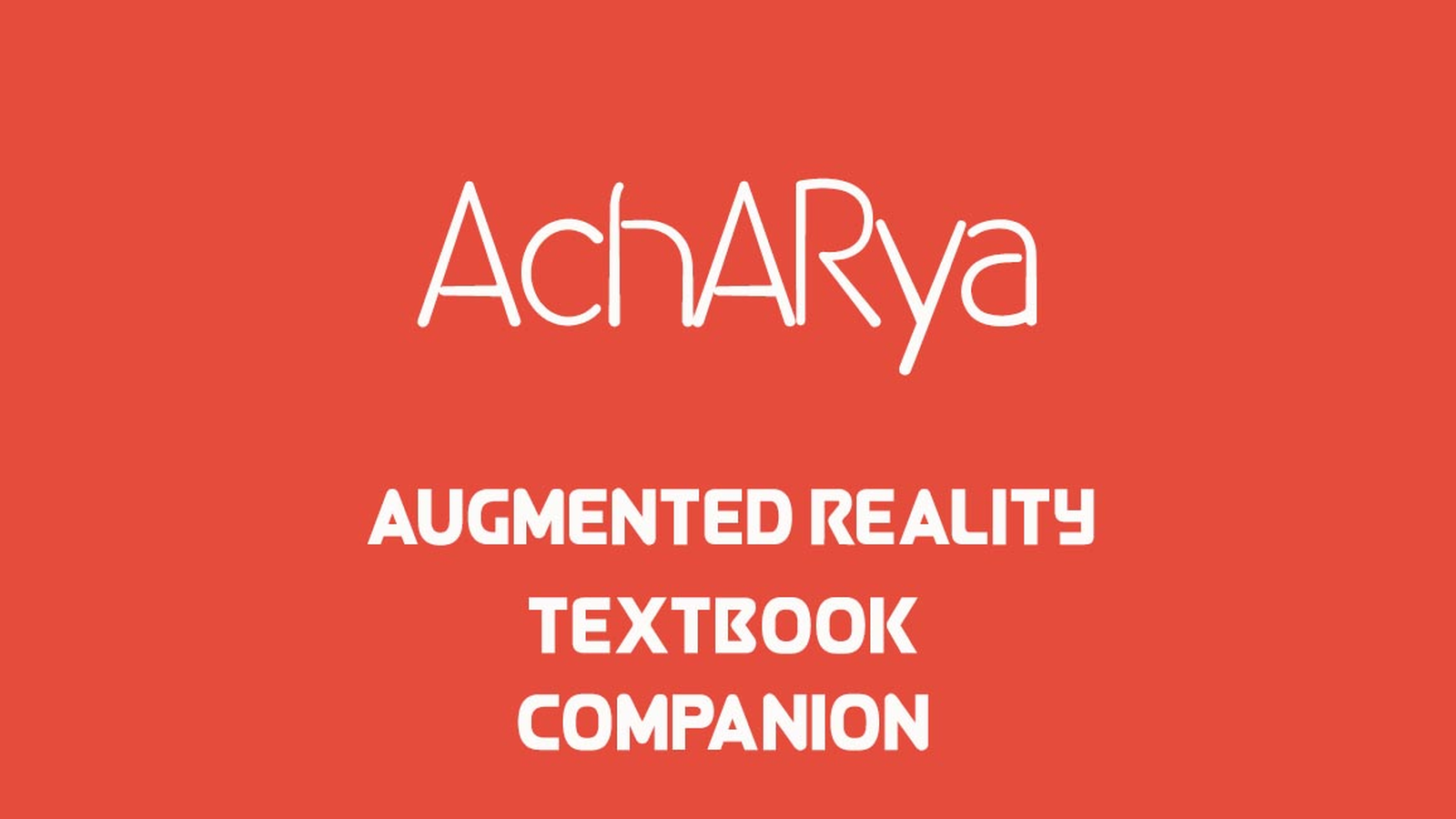 AchARya — AR Textbook Companion